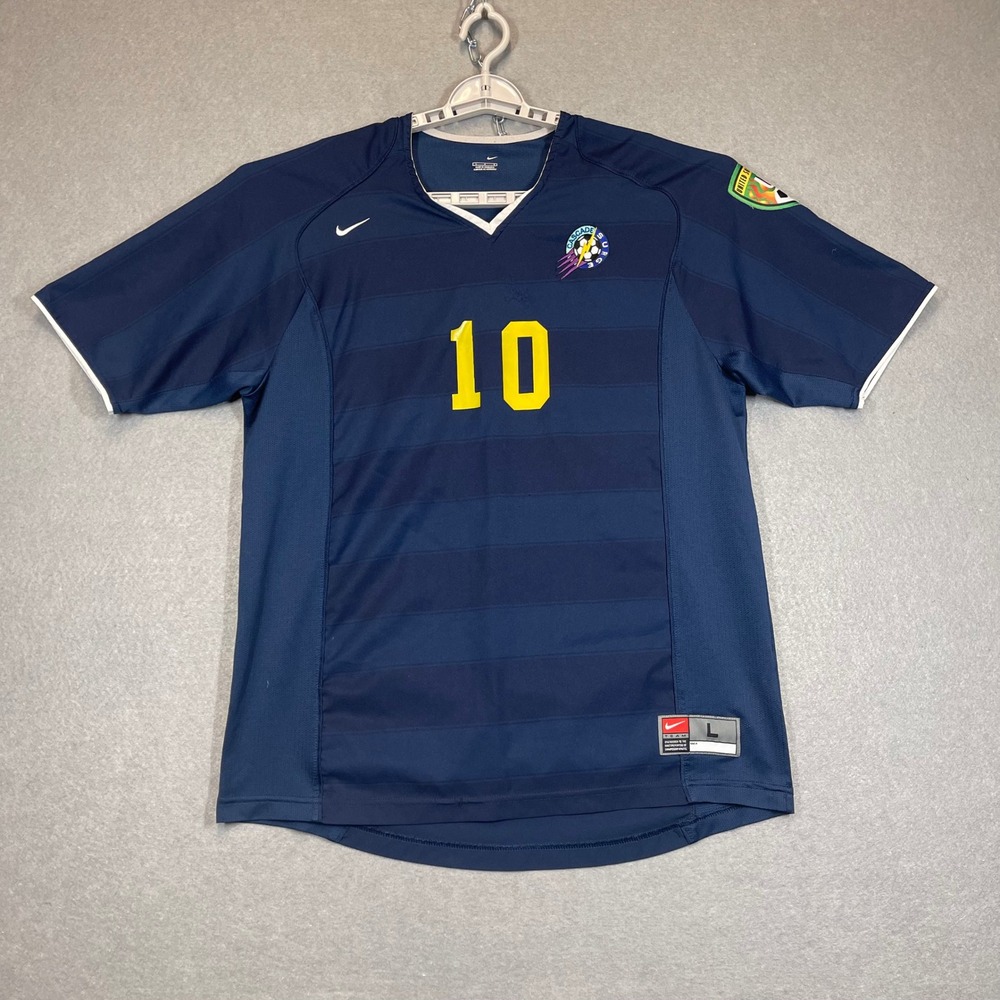 Cascade Surge Jersey Mens Large Blue Nike #10 USL PDL Soccer Player Worn 2005